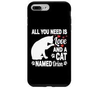 Custodia per iPhone 7 Plus/8 Plus Personalizzato Nome Gatto Orion Carino Gattino Pet Amante
