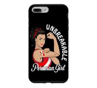 Custodia per iPhone 7 Plus/8 Plus Peruvian Girl Tee Heritage Perù Latina Donne Forti