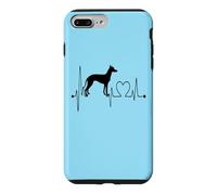 Custodia per iPhone 7 Plus/8 Plus Peruvian Inca Orchid Dog My Heartbeat ECG I cani sono il mio cardio