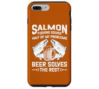 Custodia per iPhone 7 Plus/8 Plus Pesca Al Salmone E Birra Risolvi I Miei Problemi Citazione Pescatore Di Pesce