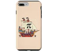 Custodia per iPhone 7 Plus/8 Plus Pi Rate Pirate Ship Funny Math Pie Pun Uomini Ragazzi Bambini Donne