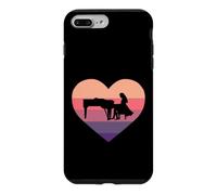 Custodia per iPhone 7 Plus/8 Plus Pianistin - Pianistina classica per pianoforte, a forma di cuore