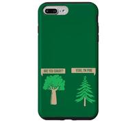 Custodia per iPhone 7 Plus/8 Plus Pianta botanica da giardiniere, pino e quercia, per hobby e giardinaggio