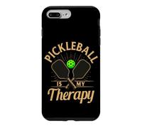 Custodia per iPhone 7 Plus/8 Plus Pickleball è la mia terapia divertente Pickle Ball Citazione