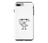 Custodia per iPhone 7 Plus/8 Plus Pickleball Girl Stickfigure Cute Funny Pickleball