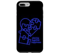 Custodia per iPhone 7 Plus/8 Plus Piece Together Happiness Puzzle Cuore Design