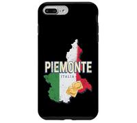 Custodia per iPhone 7 Plus/8 Plus Piemonte Italia Retro Regione Mappa Vintage Pasta Souvenir