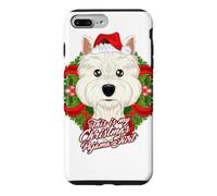 Custodia per iPhone 7 Plus/8 Plus Pigiama con scritta "This Is My Christmas", West Highland Terrier