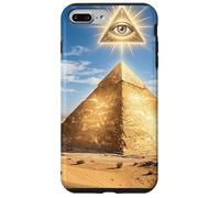 Custodia per iPhone 7 Plus/8 Plus Piramide mistica simbolo occhio deserto antico mistero grafico