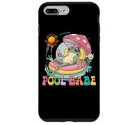 Custodia per iPhone 7 Plus/8 Plus Piscina Babe Carino Rana Fungo Retro Estate Vibes