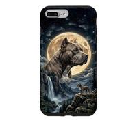 Custodia per iPhone 7 Plus/8 Plus Pitbull con Luna - cani