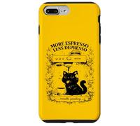 Custodia per iPhone 7 Plus/8 Plus Più Espresso Less Depresso Coffee Cat Pun