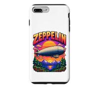 Custodia per iPhone 7 Plus/8 Plus Pixel Art Zeppelin 8-Bit Retro Gaming Airship Dirigible