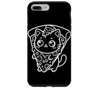 Custodia per iPhone 7 Plus/8 Plus Pizza Gatto Kawaii
