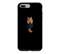 Custodia per iPhone 7 Plus/8 Plus Pocket Tabby Orange Colore Gatto Divertente Gatto Mamma Papà Amante Carino