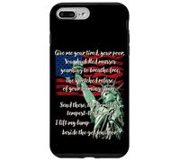 Custodia per iPhone 7 Plus/8 Plus Poesia sulla Statua della Libertà, libertà
