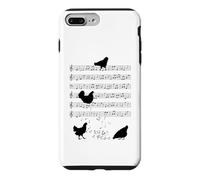 Custodia per iPhone 7 Plus/8 Plus Pollo Musica Polli Nota Musicale Chiave Musicista