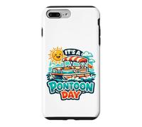 Custodia per iPhone 7 Plus/8 Plus Pontoon Day Fun Boat Sunny Water