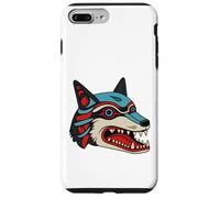 Custodia per iPhone 7 Plus/8 Plus Popoli indigeni orgogliosi animali selvatici coyote lupo uomo
