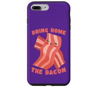Custodia per iPhone 7 Plus/8 Plus Porta a casa il bacon carino amante del cibo kawaii