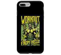 Custodia per iPhone 7 Plus/8 Plus Poster divertente in palestra di Halloween con film horror zombie