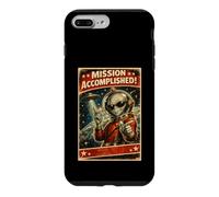 Custodia per iPhone 7 Plus/8 Plus Poster retrò di fantascienza Ufo Missione alieno