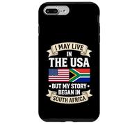 Custodia per iPhone 7 Plus/8 Plus Potrei vivere negli Stati Uniti, ma la mia storia è iniziata in Sudafrica