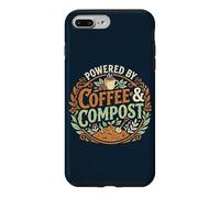 Custodia per iPhone 7 Plus/8 Plus Powered By Coffee & Compost Funny Gardener