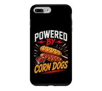 Custodia per iPhone 7 Plus/8 Plus Powered By Funny Corn Dogs Saying Humor Joke Gag