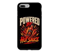 Custodia per iPhone 7 Plus/8 Plus Powered By Hot Sauce Funny Hot Sauce Saying Humor Joke Gag