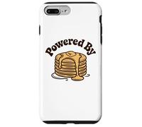 Custodia per iPhone 7 Plus/8 Plus Powered by Pancakes Breakfast Energy Funny Design Tee Pop!!