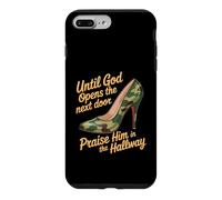 Custodia per iPhone 7 Plus/8 Plus Praise God In Hallway Until He Opens Next Door -