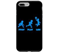 Custodia per iPhone 7 Plus/8 Plus Pregare Gioca Vincere Giocatore di Basket Kid Cristianesimo Fede