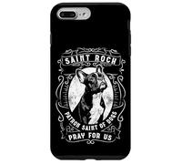 Custodia per iPhone 7 Plus/8 Plus Preghiera cattolica del santo patrono dei cani Bulldog francese di San Rocco