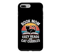 Custodia per iPhone 7 Plus/8 Plus Prenota Mom Cozy Reads And Cat Cuddles