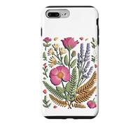 Custodia per iPhone 7 Plus/8 Plus Pressed Wildflower Meadow Florist Botanical Art