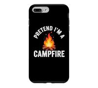 Custodia per iPhone 7 Plus/8 Plus Pretend I'm Campfire Camping Holiday Funny Halloween Costume