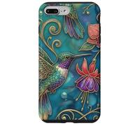 Custodia per iPhone 7 Plus/8 Plus Pretty Hummingbird Bird Floral Ornate Art