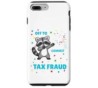 Custodia per iPhone 7 Plus/8 Plus Procione divertente per commettere barzellette di frode fiscale per i ragionieri