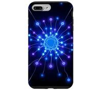 Custodia per iPhone 7 Plus/8 Plus Progettazione astratta della connessione tecnica dei nodi di rete