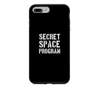 Custodia per iPhone 7 Plus/8 Plus Programma spaziale segreto/divertente design UFO Alien Conspiracy