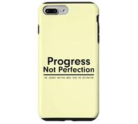 Custodia per iPhone 7 Plus/8 Plus Progress Not Perfection Inspirational Self Improvement