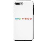 Custodia per iPhone 7 Plus/8 Plus Progress Not Perfection Motivational Quote Inspire Mindset
