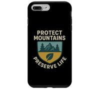 Custodia per iPhone 7 Plus/8 Plus Proteggi le montagne - Preserva la vita | Idea regalo per la giornata della montagna