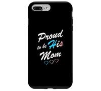 Custodia per iPhone 7 Plus/8 Plus Proud To Be His Mom Transgender Pride Flag Trans Figlo
