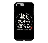Custodia per iPhone 7 Plus/8 Plus Proverbio giapponese Anche le scimmie cadono dagli alberi Giappone Kanji