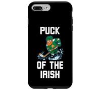 Custodia per iPhone 7 Plus/8 Plus Puck of the Irish Leprechaun Hockey St Patricks Day Divertente