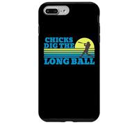 Custodia per iPhone 7 Plus/8 Plus pulcini scavare il lungo palla baseball tramonto