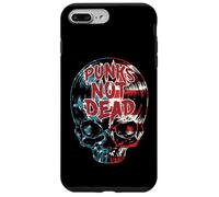 Custodia per iPhone 7 Plus/8 Plus Punks Not Dead Punk Rock USA Bandiera Vinile Record LP Skull