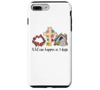 Custodia per iPhone 7 Plus/8 Plus Può succedere molto in 3 giorni Reto Vintage Floral Easter Day